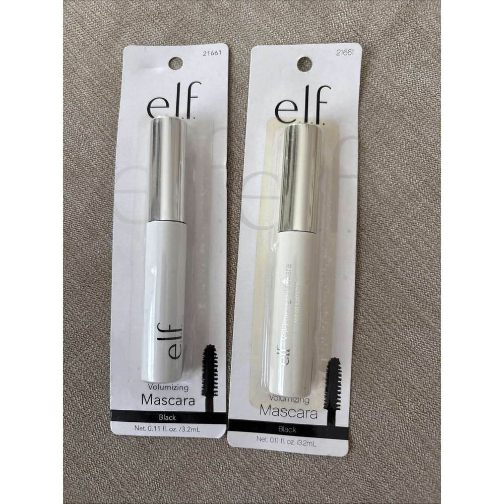 2 E.L.F Volumizing Mascara Black 21661 New In Package Discontinued